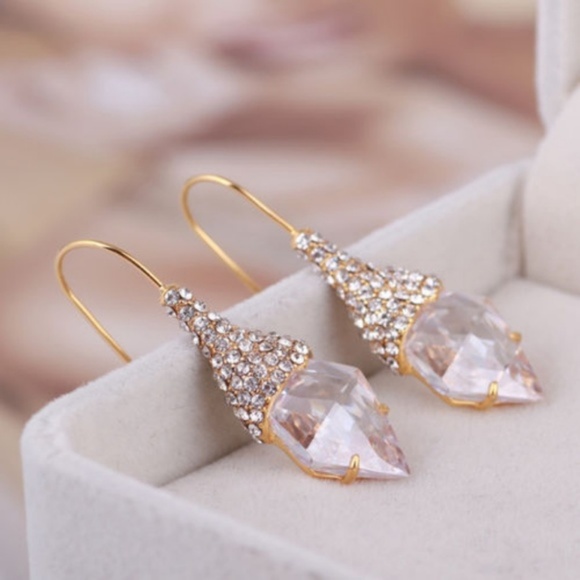 NEW Alexis Bittar Pave Swarovski Crystal Earrings - Picture 2 of 8